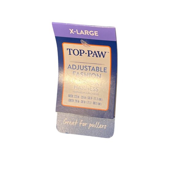 Top Paw Teal Cheetah Adjustable Fashion Comfort Dog Pet Harness Size XL NWT - Picture 4 of 5